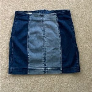 PACSUN two toned denim skirt